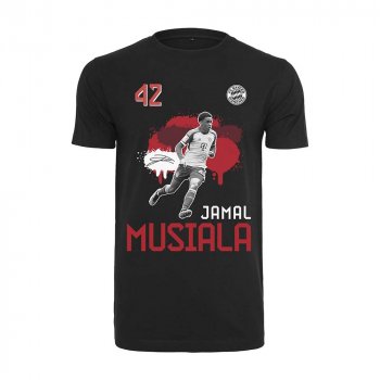 T-Shirt Musiala schwarz FC Bayern München