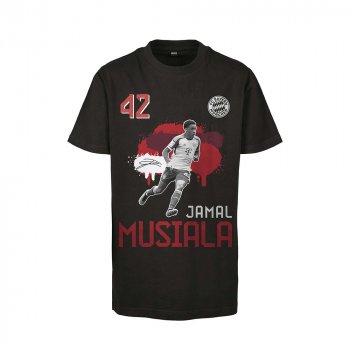 Kinder T-Shirt Musiala schwarz FC Bayern München