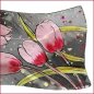 Preview: Detailansicht von dem Deko-Teller 25 cm Pink-Tulip Glas 871183 formano