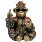 Preview: Affe sitzend mit Sonnenbrille antik-gold 32 cm handbemalt 759962 formano