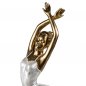 Preview: Ballerina 53 cm 2 Arme nach oben Gold-Metallic 736413 formano