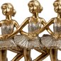 Preview: Detailansicht der Ballettgruppe 20 cm Klassik-Gold 769114 formano