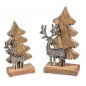 Preview: Baum + Hirsch 21 o. 26 cm aus Mango-Holz 538192 538208 formano