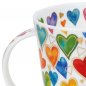 Preview: Kaffeebecher Cairngorm Herzen mit Geschenkkarton 291875 DUNOON Porzellan
