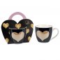 Preview: Becher Herz gold Porzellan 288523 DUO