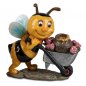 Preview: Biene mit Karre 16 cm handbemalt 796400 formano