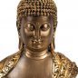 Preview: Detailansicht Büste Buddha 18 cm Klassik-gold 769077 formano