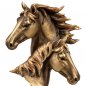 Preview: Pferdekopf 24 cm Antik-Gold 772367 formano