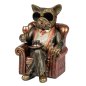 Preview: formano Bulldogge mit Sonnenbrille im antik-goldenen Sessel 759269