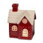 Preview: Deko-Haus rot 13 cm LED-Licht 755834 formano