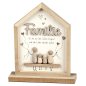 Preview: Deko-Haus 21 cm Familie Holz Kunststein-Figuren 689764 formano