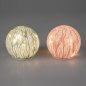 Preview: Deko-Kugel grün oder rosa 12 cm LED-Licht Glas 898302 formano