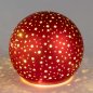 Preview: Deko-Kugel 12 cm Sterne-Rot LED-Licht 814883 formano
