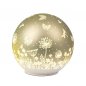 Preview: Deko-Kugel 15 cm aus mattem Farbglas mit LED-Licht 816399 formano