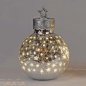 Preview: Deko-Kugel Sterne 28 cm Rose-Gold mit LED-Licht Glas 750211 formano