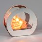 Preview: Deko-Licht 11 cm Spiegelfeuer mit LED-Licht aus Glas 812230 formano