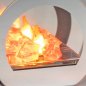 Preview: Detailansicht Deko-Licht 11 cm Spiegelfeuer mit LED-Licht aus Glas 812230 formano