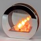 Preview: Deko-Licht 14 cm Spiegelfeuer mit LED-Licht aus Glas 812247 formano