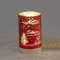 Preview: Deko-Licht rot 15 cm A Zuhause aus mattem Farbglas mit LED-Licht 814333 formano