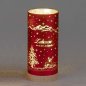 Preview: Deko-Licht rot 20 cm A Zuhause aus mattem Farbglas mit LED-Licht 814340 formano