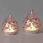 Preview: Deko-Tropfen 12 o. 15 cm Flamme mit LED-Licht Glas 813329 813336 formano