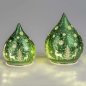 Preview: Deko-Tropfen Frosty-Grün LED-Licht Glas 814227 814234 formano