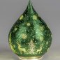 Preview: Deko-Tropfen 21 cm Frosty-Grün LED-Licht Glas 814241 formano