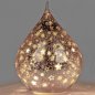 Preview: Deko-Tropfen 23 cm Rose-Gold Sterne mit LED-Licht Glas 750198 formano