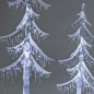 Preview: Detailansicht vom Dekobaum mit Schneedekor Acryl mit LED-Licht 506566 506580 506597 formano