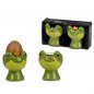 Preview: Eierbecher 2er Set Frogie Frosch 8 cm grün im Geschenkkarton Ostern 793478 formano