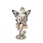 Preview: Figur C Elfe mit Metall-Flügel 16 cm antikfarben Vintage-Garten 737083 formano