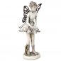 Preview: Figur A Elfe mit Metall-Flügel 20 cm antikfarben Vintage-Garten 737083 formano