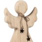 Preview: Detailansicht Engel mit Kette + Stern aus Holz Metall 544148 formano