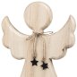 Preview: Detailansicht Engel mit Kette + Stern aus Holz Metall 544155 formano