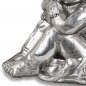 Preview: Detailansicht von Engel sitzend 24 cm Vintage-Silber 738769 formano