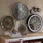 Preview: Antike Wanduhr 46 cm Metall Werbefoto 676337 formano