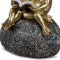 Preview: Detailansicht vom Froschpaar 16 cm Stone - Gold 736314 formano