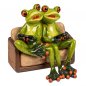 Preview: Frösche Glücksbringer 18 cm hellgrün 768438 formano