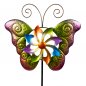 Preview: Gartenstecker Windrad 130 cm Schmetterling 560407 formano