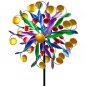 Preview: Gartenstecker Windrad Multifarben 30/123 cm Metall 571427 formano