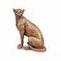 Preview: Gepard sitzend 15 cm Antik-Gold 772541 formano