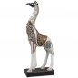 Preview: Giraffe 34 cm Luxor-creme mit Spiegel-Elementen 756718 formano