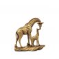 Preview: Giraffenpaar 18 cm antik-gold 772404 formano