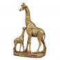 Preview: Giraffenpaar 29 cm antik-gold 772411 formano