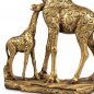 Preview: Detailansicht Giraffenpaar 29 cm antik-gold 772411 formano