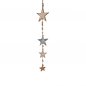 Preview: Hänger Sterne aus Alu Mango-Holz 529497 formano