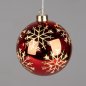 Preview: Hänger Kugel 12 cm rot Eiskristall LED 802118 formano
