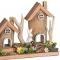 Preview: Haus links + Hase Holz Keramik 583871 Ostern formano
