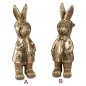 Preview: Hase mit Jacke 20 cm Antik-Gold 756619 Ostern formano