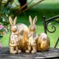 Preview: Hase mit Jacke 20 cm Antik-Gold Werbefoto 756619 Ostern formano